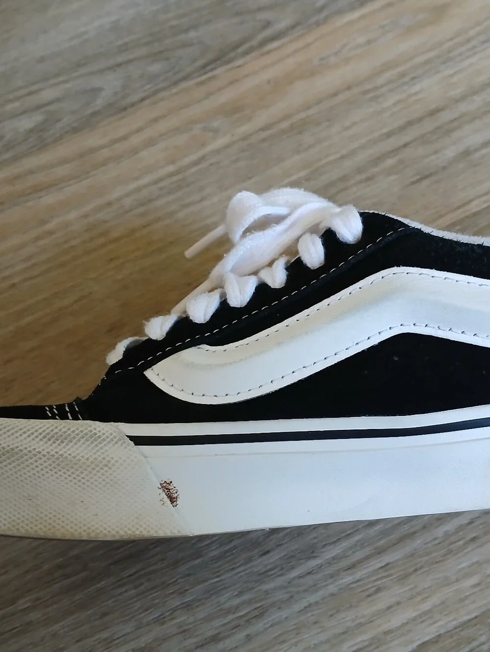 Vans Black and White Low Top Sneakers